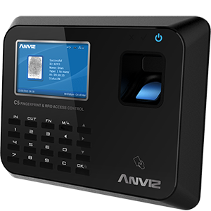 Anviz C5 fali ujjlenyomatos nyilvántartó és beléptető készülék