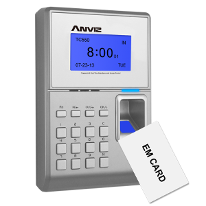 Anviz TC550 fali ujjlenyomatos nyilvántartó és beléptető készülék