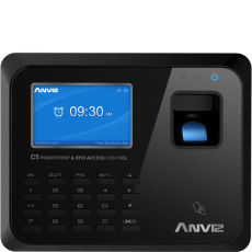 Anviz C5 fali ujjlenyomatos nyilvántartó és beléptető készülék