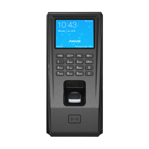 Anviz EP30 fali ujjlenyomatos nyilvántartó és beléptető készülék