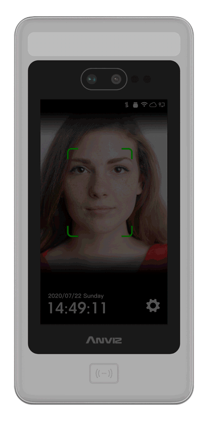 Anviz FaceDeep 5 arcfelismerő készülék AI technológiával és maszk ellenőrzéssel Anviz FaceDeep 5 arcfelismerő készülék AI technológiával és maszk ellenőrzéssel