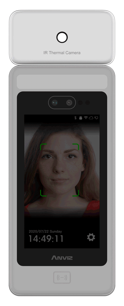 Anviz FaceDeep 5 IRT arcfelismerő készülék AI technológiával testhőmérséklet és maszk ellenőrzéssel Anviz FaceDeep 5 IRT arcfelismerő készülék AI technológiával testhőmérséklet és maszk ellenőrzéssel