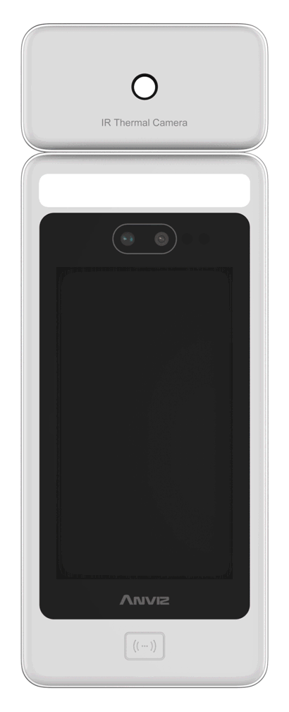 Anviz FaceDeep 5 IRT arcfelismerő nyilvántartó és beléptető készülék testhőmérséklet és maszk érzékeléssel Anviz FaceDeep 5 IRT arcfelismerő készülék AI technológiával testhőmérséklet és maszk ellenőrzéssel