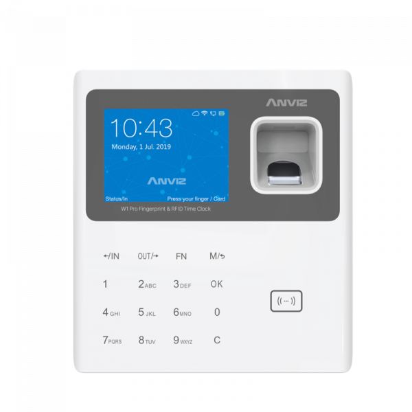 Anviz W1 Pro jelenlét nyilvántartó ujjlenyomat olvasó készülék