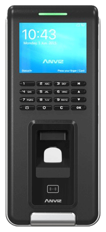 Anviz T60 Pro fali ujjlenyomatos nyilvántartó és beléptető készülék